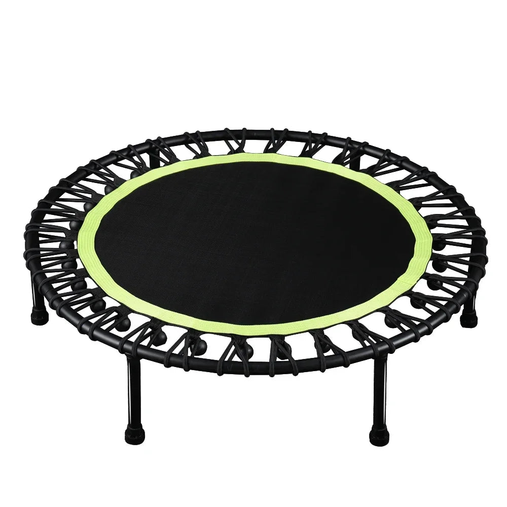 Indoor Elastic round Trampoline with Handle Fitness Gym Equipment Mini Trampoline Fitness Jumping