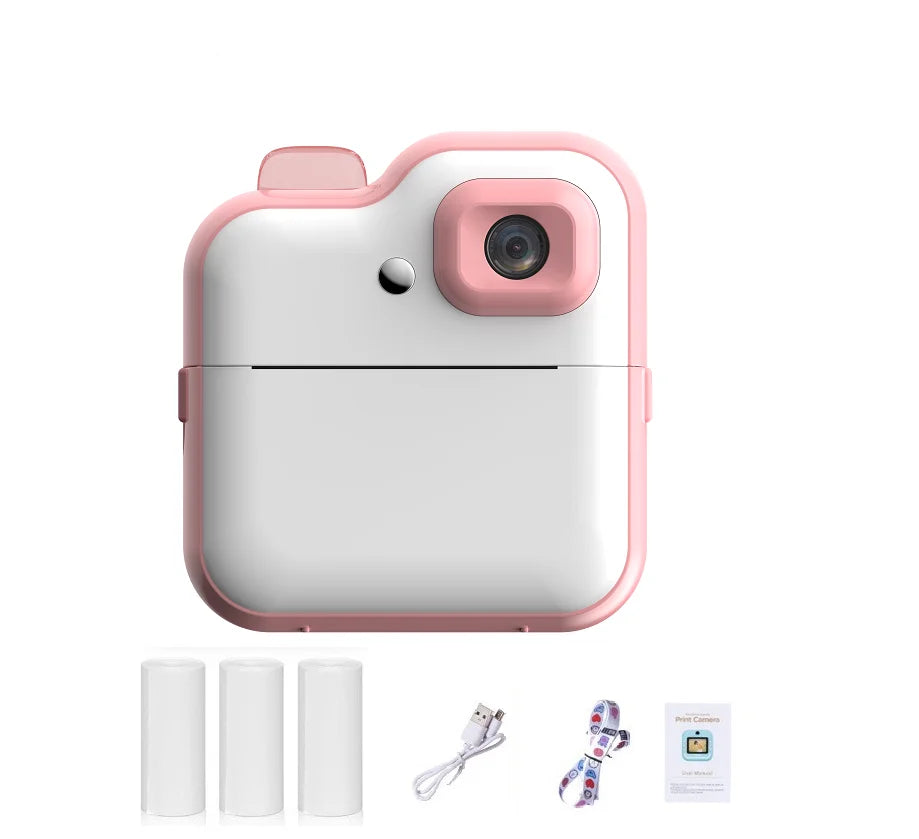 Kids Instant Print Camera Toys 1080P HD Kids Digital Camera Instant Photo Printing Camera Video Toys Picture Printer Toys Gifts