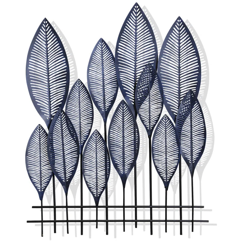 Nola Traditional Plants & Flowers Wall Decor on Metal