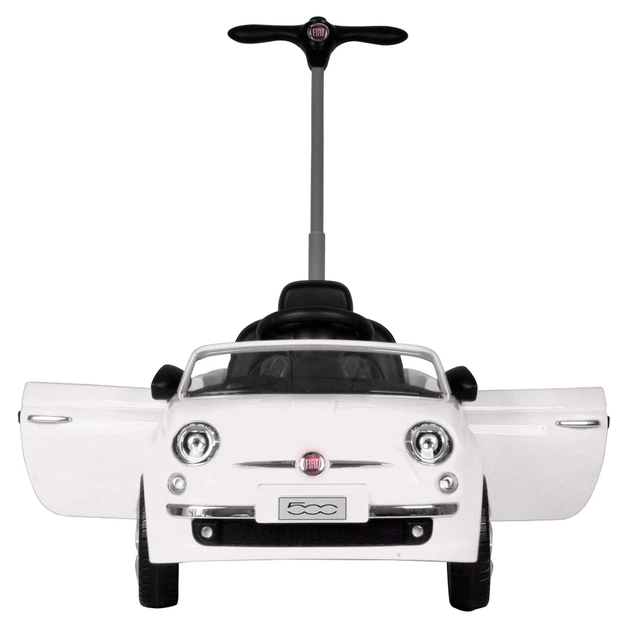 2-In-1 Fiat 500 Baby Toddler Push Car Stroller, White