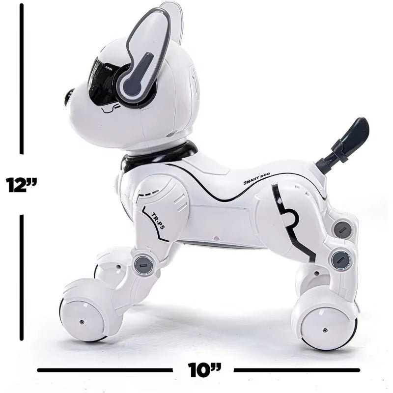 Intelligent Robot Dog- Interactive Smart Programmable Rechargeable with Remote Control, Voice and Touch Features