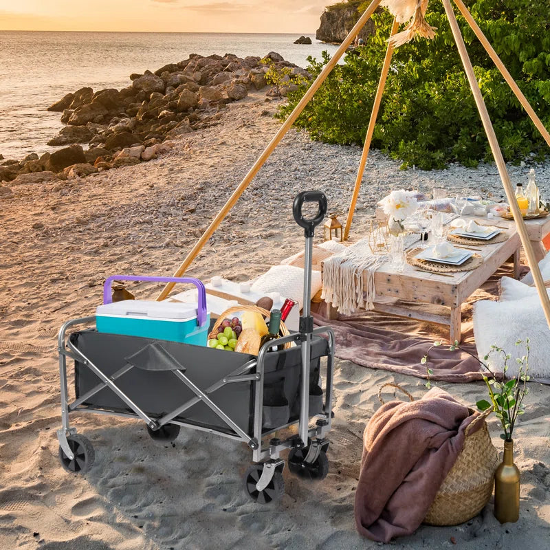 29.3'' W Garden Cart Portable Collapsible Utility Wagon