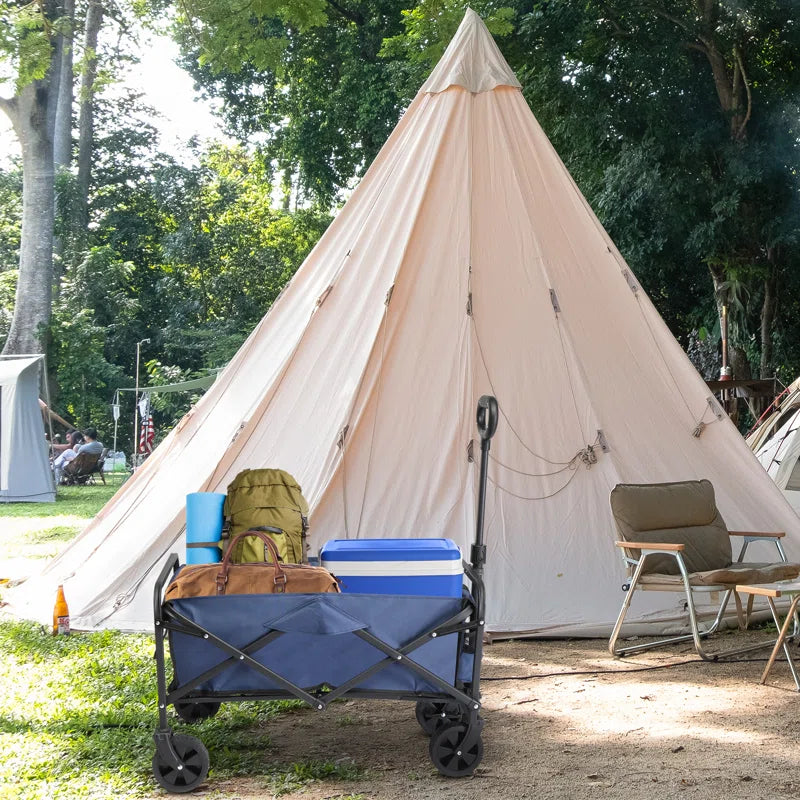 29.3'' W Garden Cart Portable Collapsible Utility Wagon
