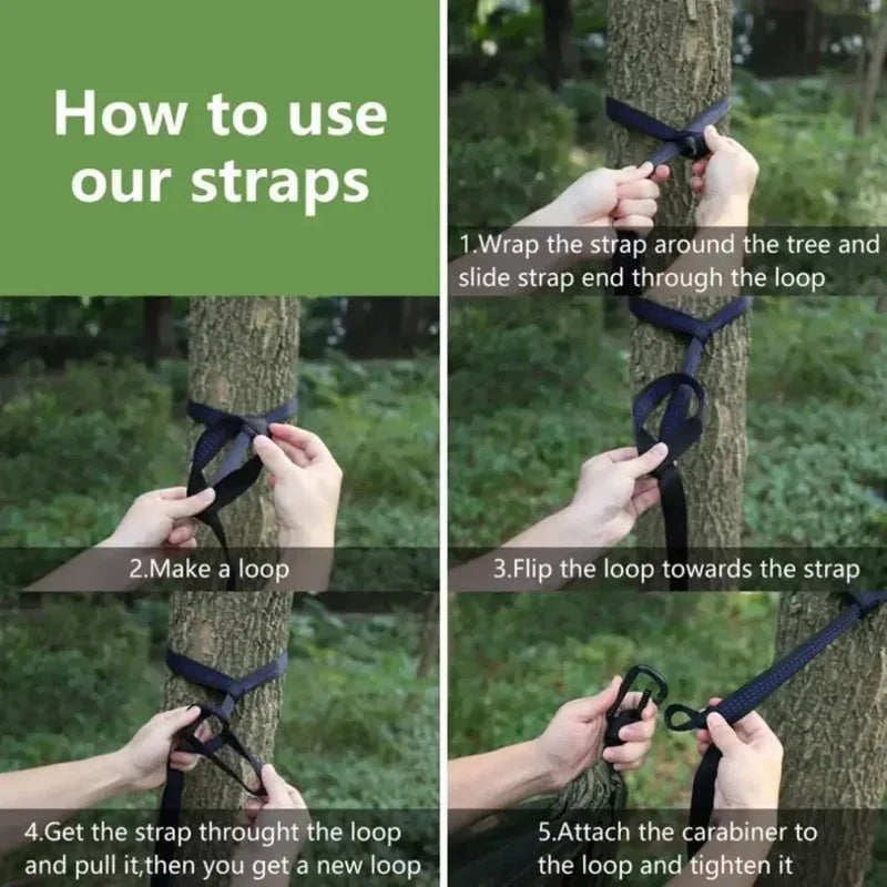 2 Person Outdoor Camping Hammock with Mosquito Net Portable Comfortable Sleeping Tent Hammock Outdoor Furniture Bed