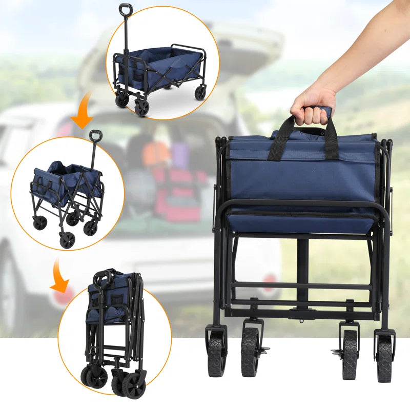 29.3'' W Garden Cart Portable Collapsible Utility Wagon