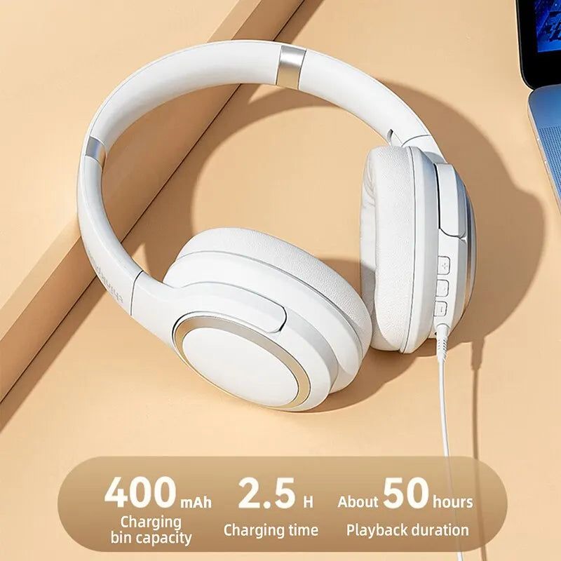 Original  TH40 Sports Headphones Stereo Wireless Bluetooth Earphones HIFI Sound Gaming Headset with Mic Earphones 400Mah