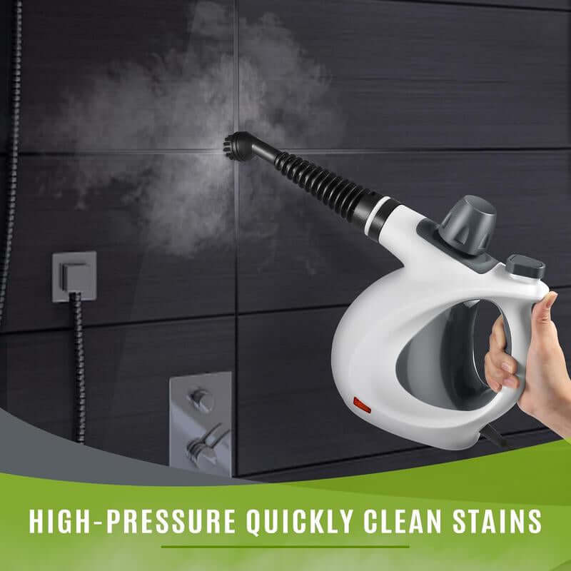 Pressurized Handheld Steam Cleaner & Rechargeable Spin Scrubber