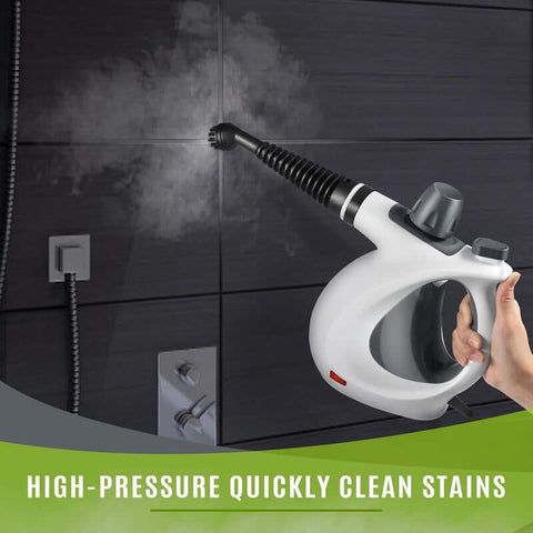 Pressurized Handheld Steam Cleaner & Rechargeable Spin Scrubber