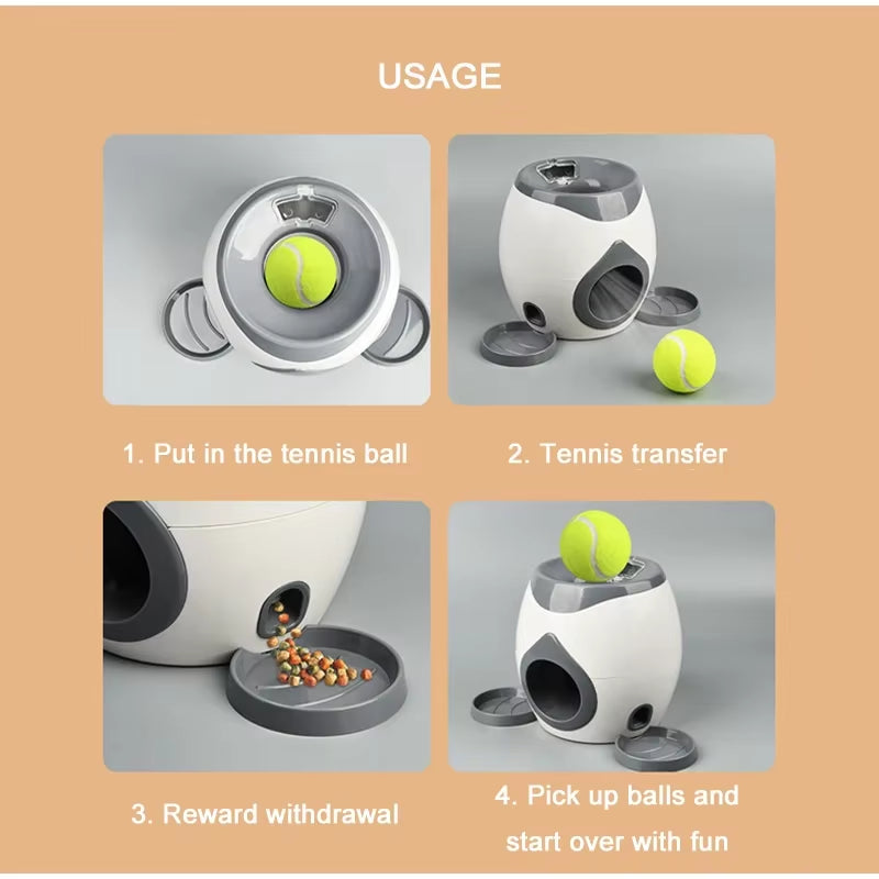 Smart Ball Fall Training Reward System for Dogs Interactive Puzzle Toy for Indoor Outdoor Puppy Exercise Behavior Training