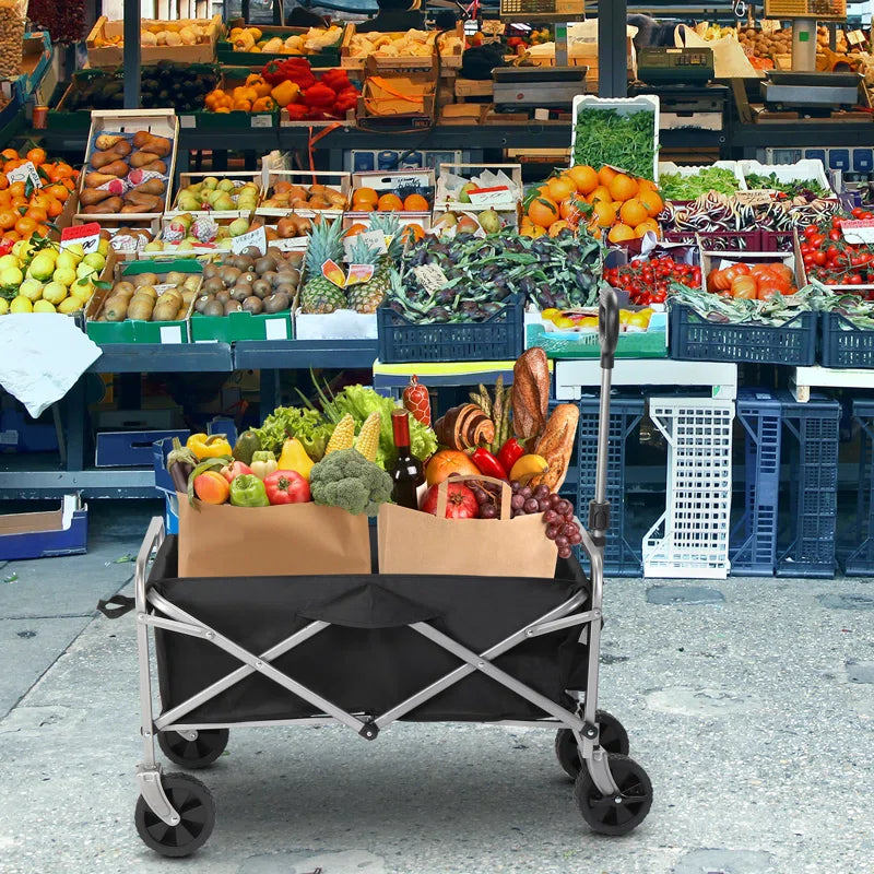 29.3'' W Garden Cart Portable Collapsible Utility Wagon