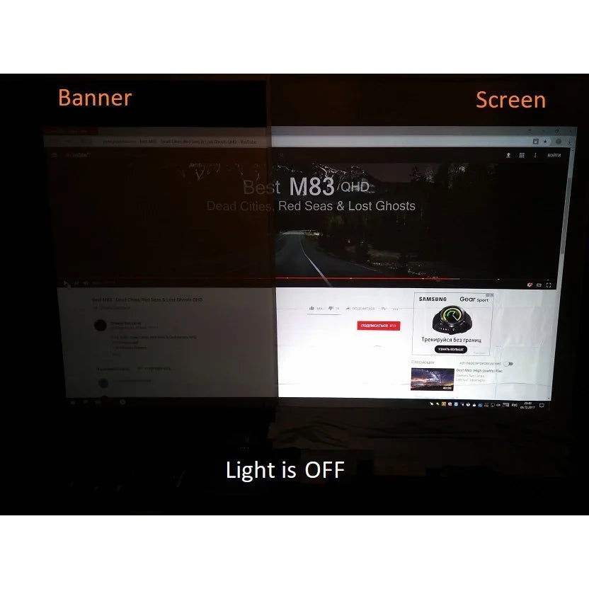 Projector Screen 72 84 100 120 Inch Anti-Light Screen for Home Outdoor Office Portable 3D HD Projection Screen