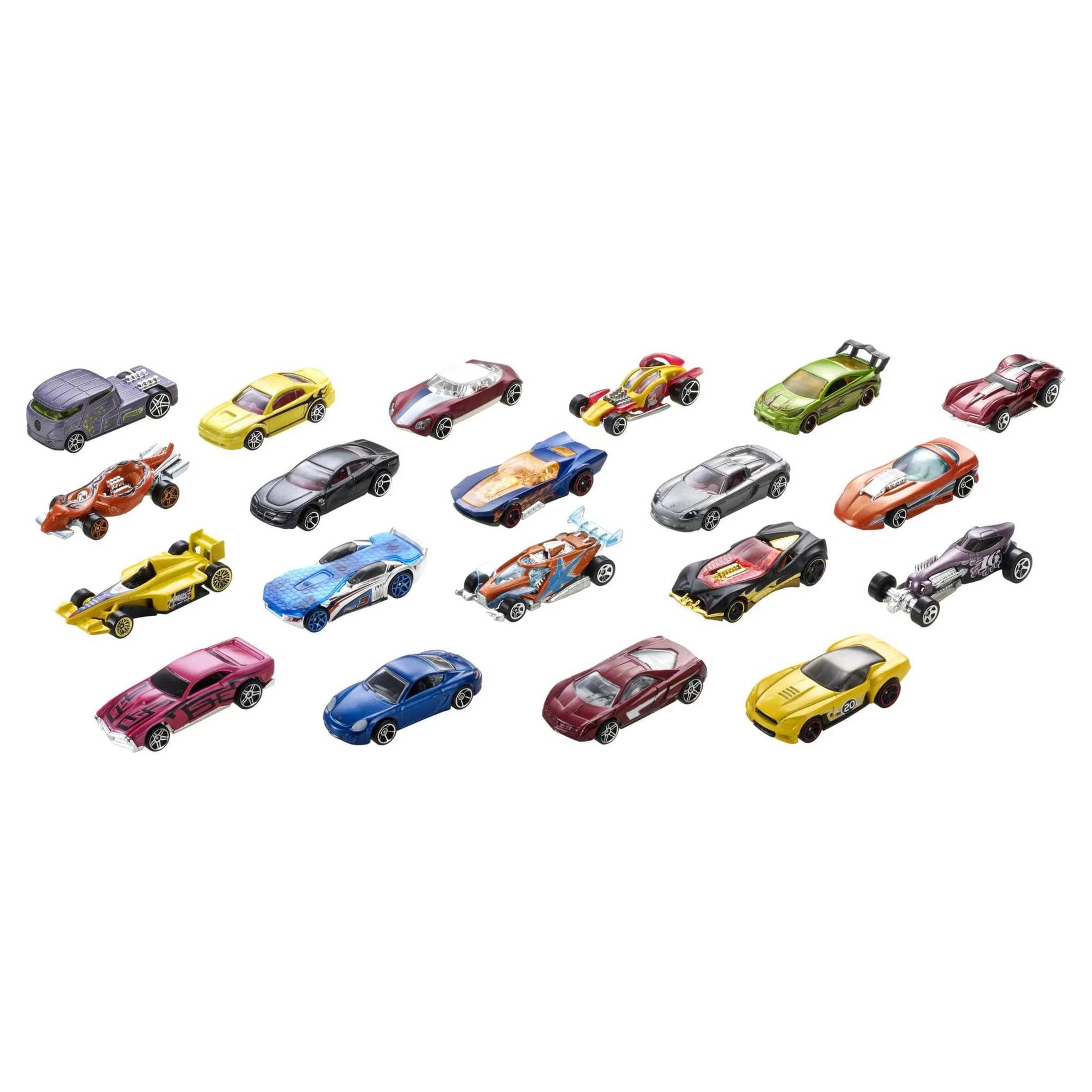 Set of 20 Toy Sports & Race Cars in 1:64 Scale, Collectible Vehicles (Styles May Vary)