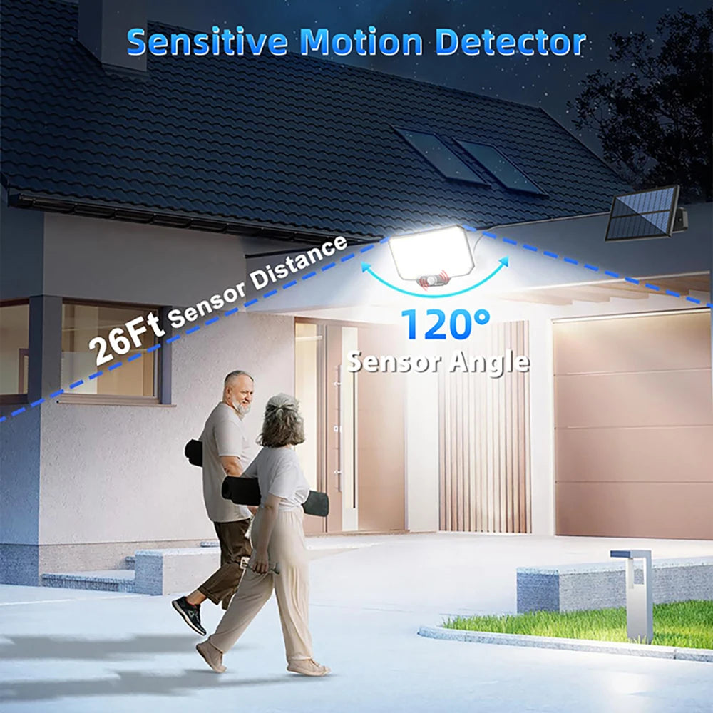 Solar Lights 234LED Solar Security Lights Outdoor Garden Motion Sensor 3 Modes Waterproof Split Solar Flood Wall Lights Garage