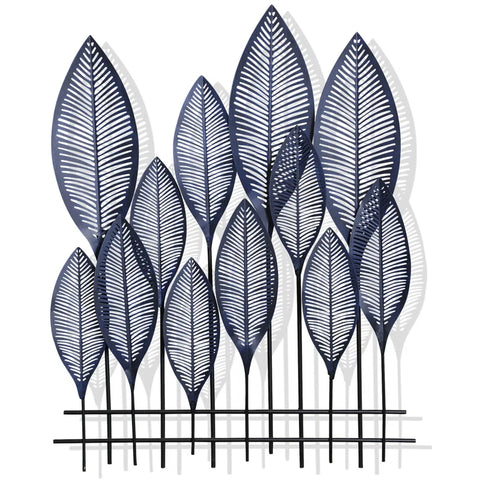 Nola Traditional Plants & Flowers Wall Decor on Metal