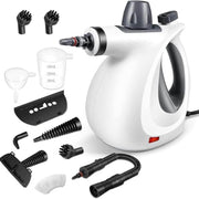 Pressurized Handheld Steam Cleaner & Rechargeable Spin Scrubber
