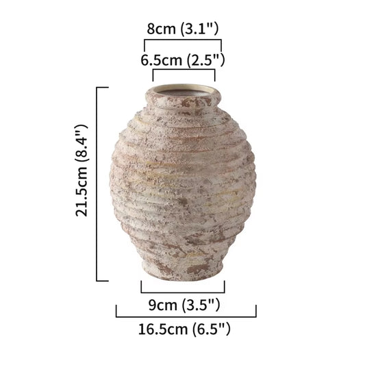 21.5 CM High Home Decoration Ceramic Vase Vintage Handmade Style Ceramics & Pottery Accessories for Home Decor Vases