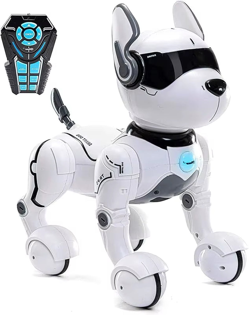 Intelligent Robot Dog- Interactive Smart Programmable Rechargeable with Remote Control, Voice and Touch Features
