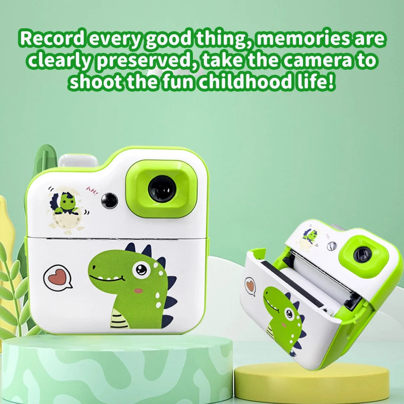Kids Instant Print Camera Toys 1080P HD Kids Digital Camera Instant Photo Printing Camera Video Toys Picture Printer Toys Gifts