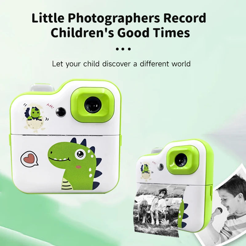 Kids Instant Print Camera Toys 1080P HD Kids Digital Camera Instant Photo Printing Camera Video Toys Picture Printer Toys Gifts