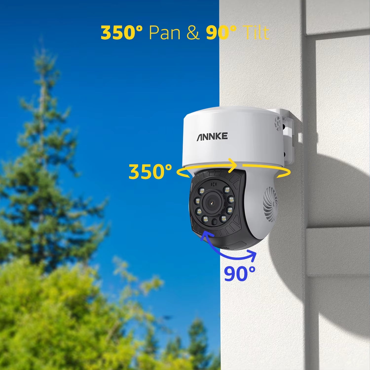 Annke 1080P PTZ AHD Camera Black Security Surveillance CCTV Camera 3.6MM Lens 30M IR Night Vision 360 Analog Security Camera