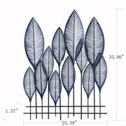 Nola Traditional Plants & Flowers Wall Decor on Metal