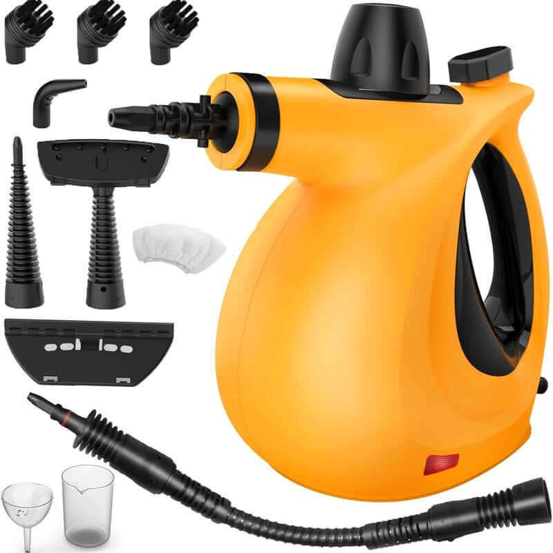 Pressurized Handheld Steam Cleaner & Rechargeable Spin Scrubber